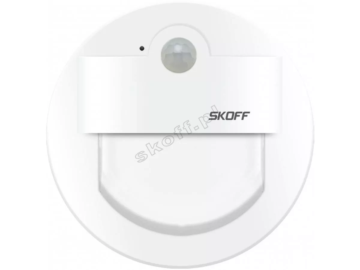 SKOFF RUEDA LED PIR 120 MOTION SENSOR 1,0W IP20 6500K BIALY MAT MJ-RUE-C-W-1-ML-ML-01
