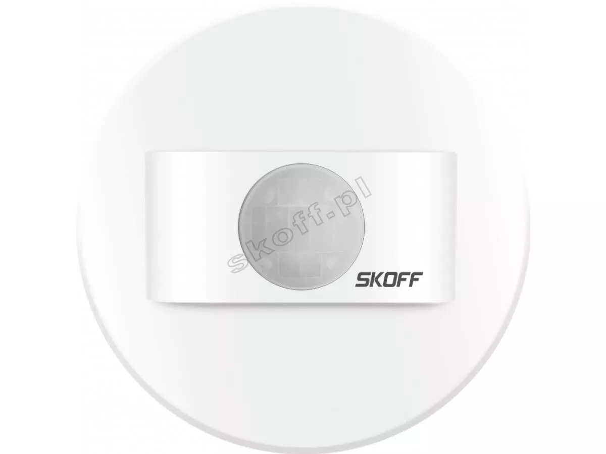 SKOFF RUEDA PIR 120 MOTION SENSOR 10V DC 0,2W IP20 BIALY MAT MC-RUE-C-0-1-ML-ML-01