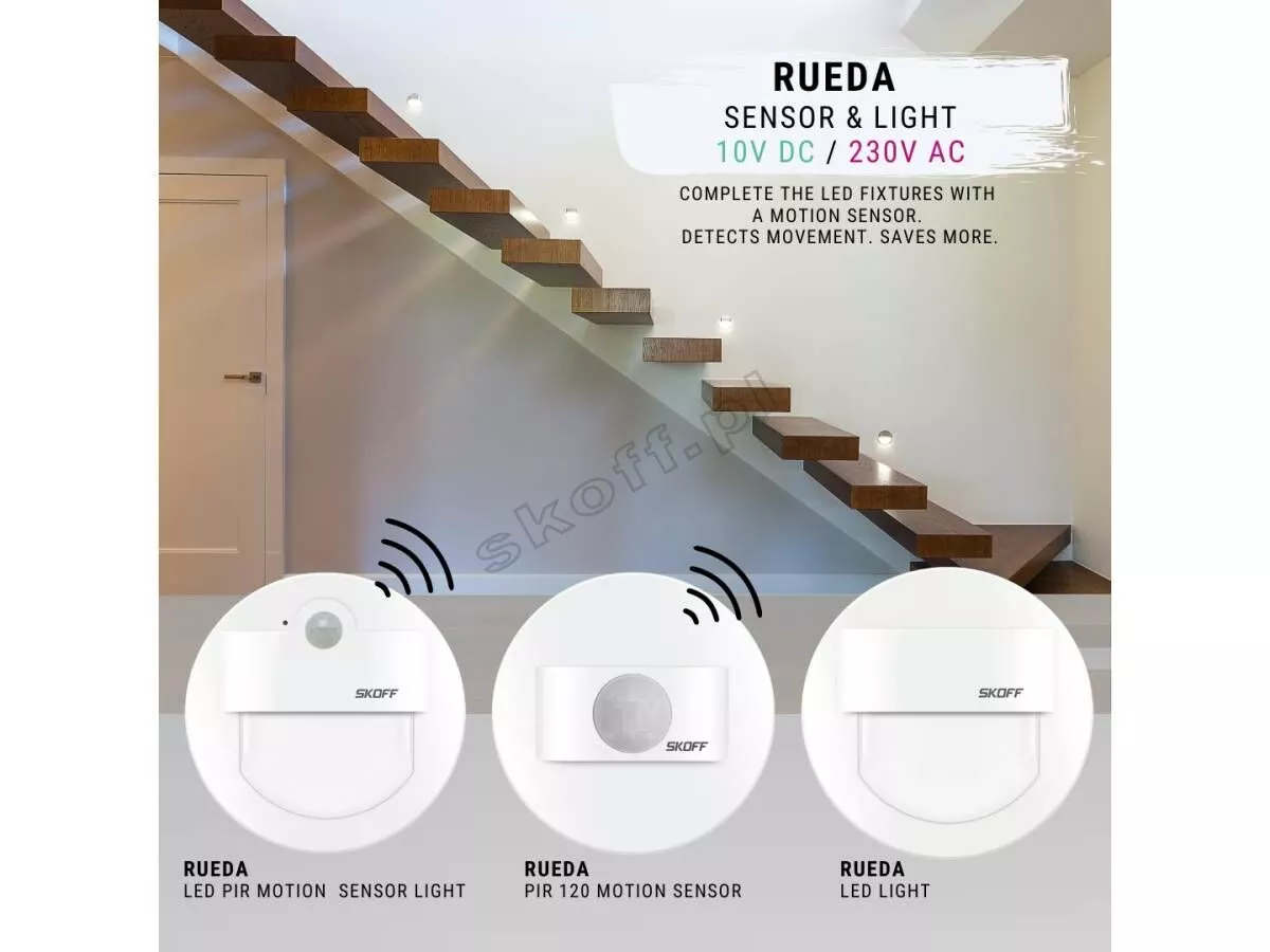 SKOFF MJ-RUE-C-H-1-ML-ML-01 RUEDA LED PIR 120 MOTION SENSOR LIGHT