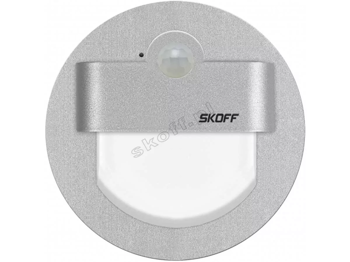 SKOFF RUEDA PIR 120 MOTOION SENSOR LIGHT 230VAC 2,4W IP20 4000K ALUMINIUM MM-RUE-G-N-1-ML-ML-01