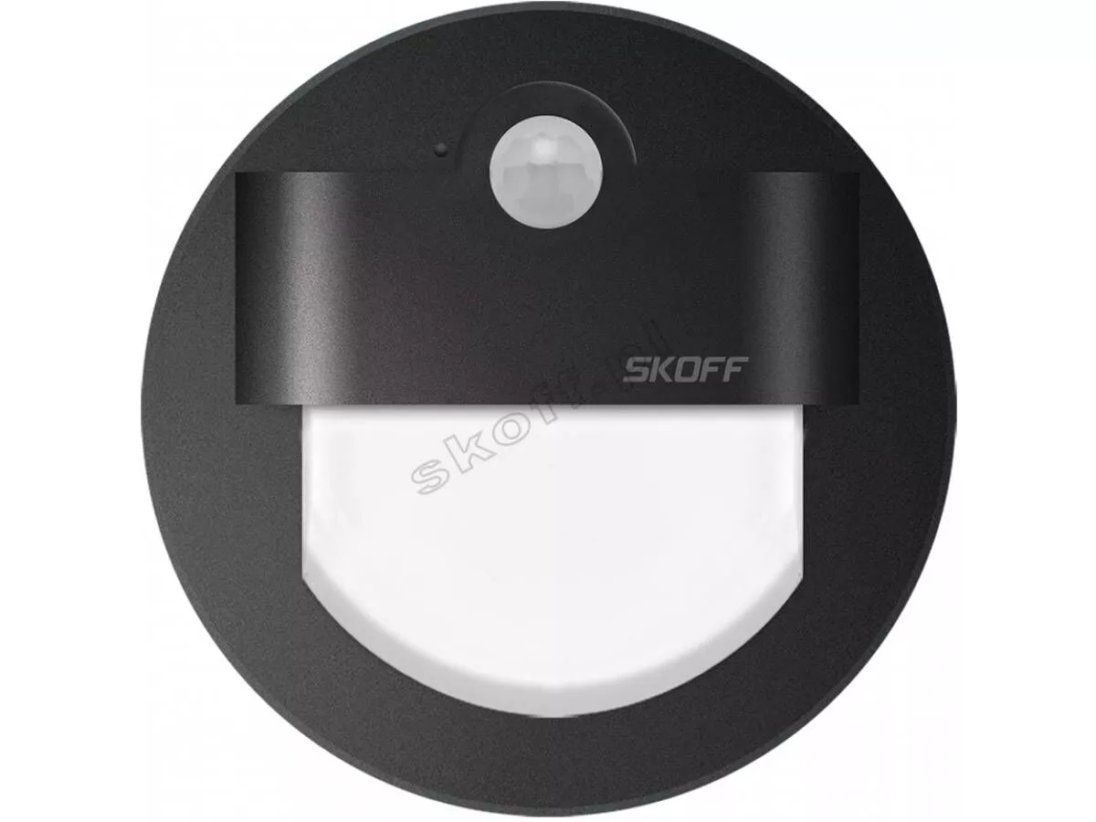 SKOFF MM-RUE-D-N-1-ML-ML-01 RUEDA LED PIR 120 MOTION SENSOR LIGHT 230V AC 2,4W IP20 LED 4000K PIR 120ST CZARNY MAT