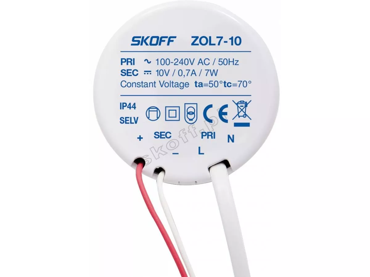 SKOFF-ZASILACZ ZOL-7 LED 7W 10V 02-03-01-01-0008/ZL-007-C-1-1-ML-PL-01