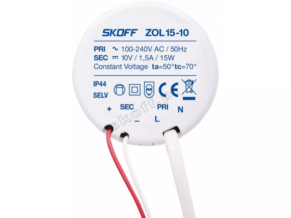SKOFF-ZASILACZ ZOL-15 LED 15W 10V 02-03-01-01-0009/ZL-015-C-1-1-ML-PL-01