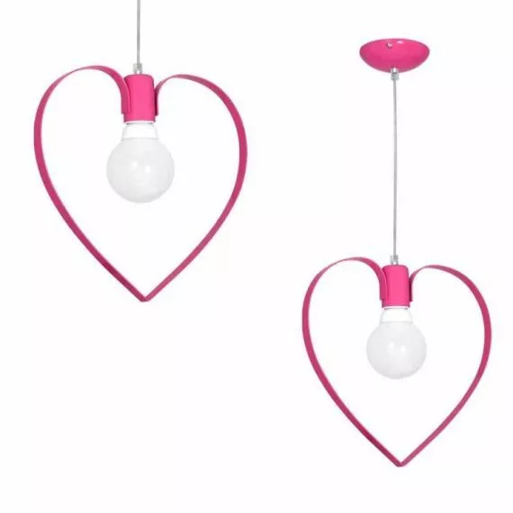 LAMPA WISZĄCA AMORE DARK PINK 1XE27 MILAGRO MLP9956