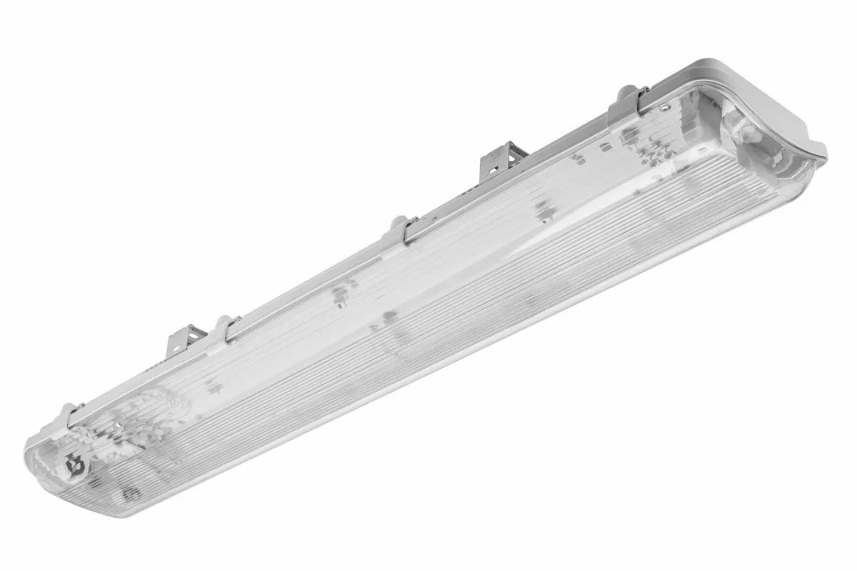 OPR. HERM. OPRAWA HERMETYCZNA  HAGEN LED 218 T8 LED G13 AC220-240V IP65  Z OKABLOWANIEM POD SWIETLOWKI LED ZASILANE JEDNOSTRONNIE BIALY LD-HAG218-30