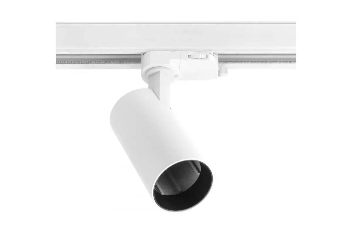 GTV OPRAWA NA SZYNOPRZEWOD LIMA GU10 MAX 20W IP20 IK08 OKRAGLA BIALY XLD-LMAGU10OB-NB