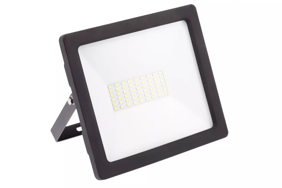 LED NASWIETLACZ G-TECH 50W, 4000LM AC220-240V, 50/60 HZ, PF>0,9, RA>80, IP65, 120ST, 4000K, CZARNY GT-GCX50W-40
