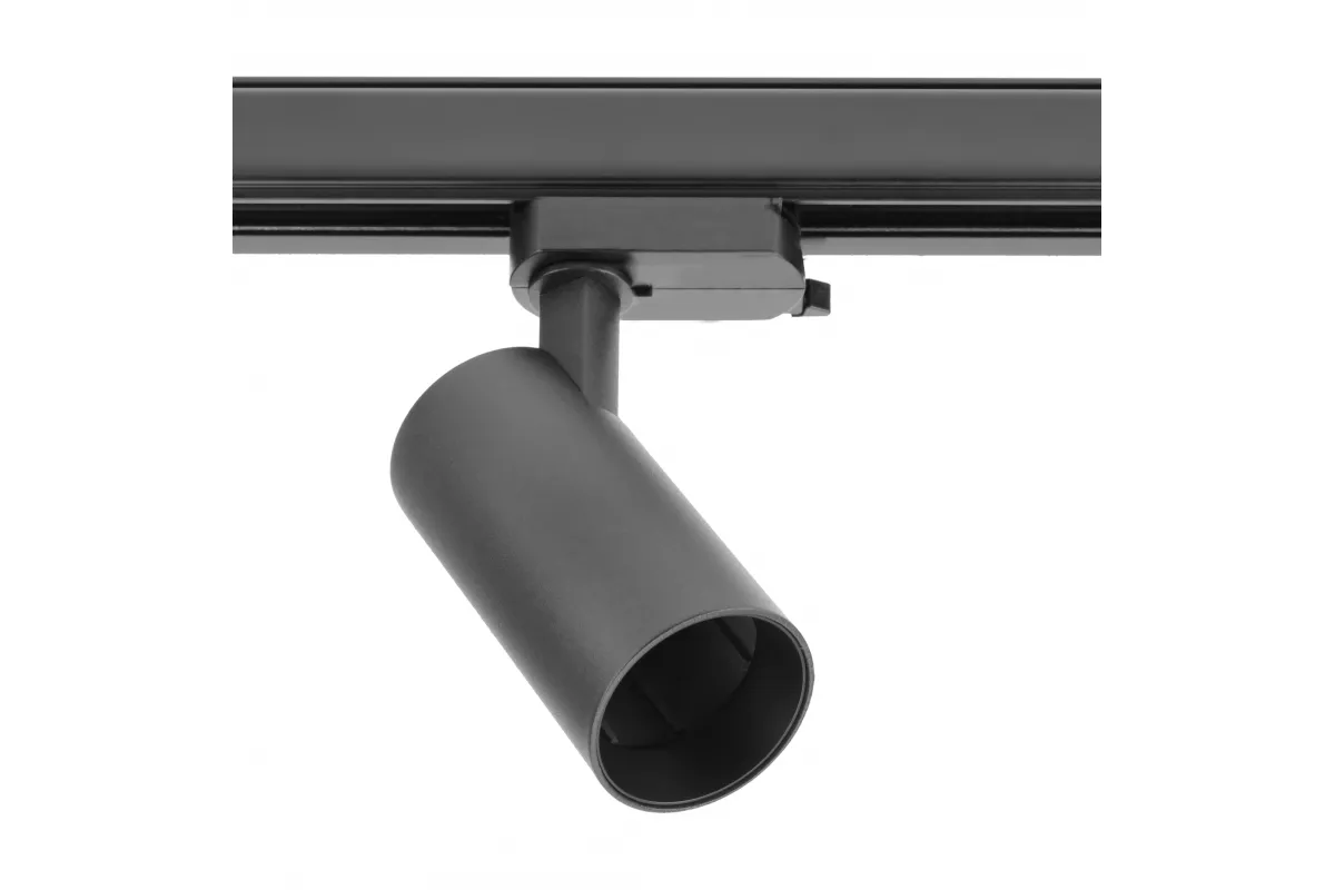 GTV OPRAWA NA SZYNOPRZEWOD 1-FAZOWY LIMA GU10 MAX.20W AC220-240V 50/60HZ IP20 OKRAGLA CZARNY XLT-LMAGU10OC-NB