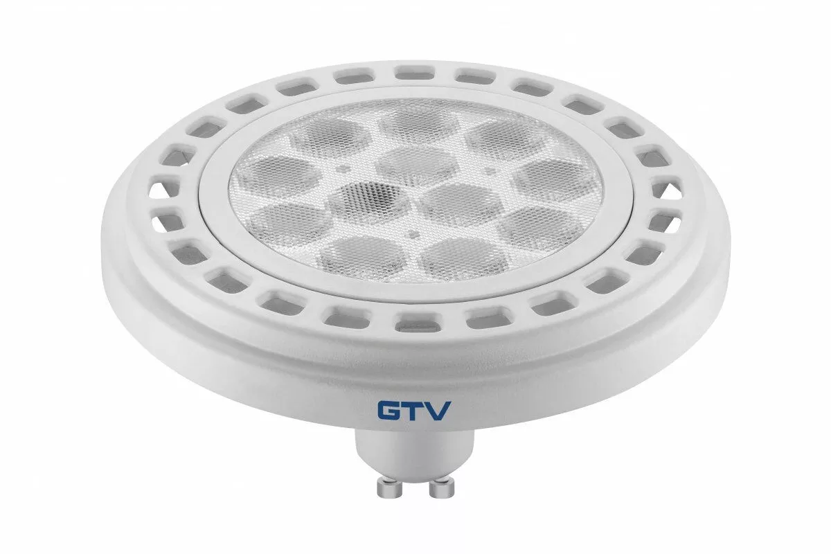 Żarówka LED GU10 230V/12W 3000K 950LM ES111 12XPOWER LED, KAT 45ST. Szybka Przezroczysta GTV LD-ES11110-30 Korpus Biały