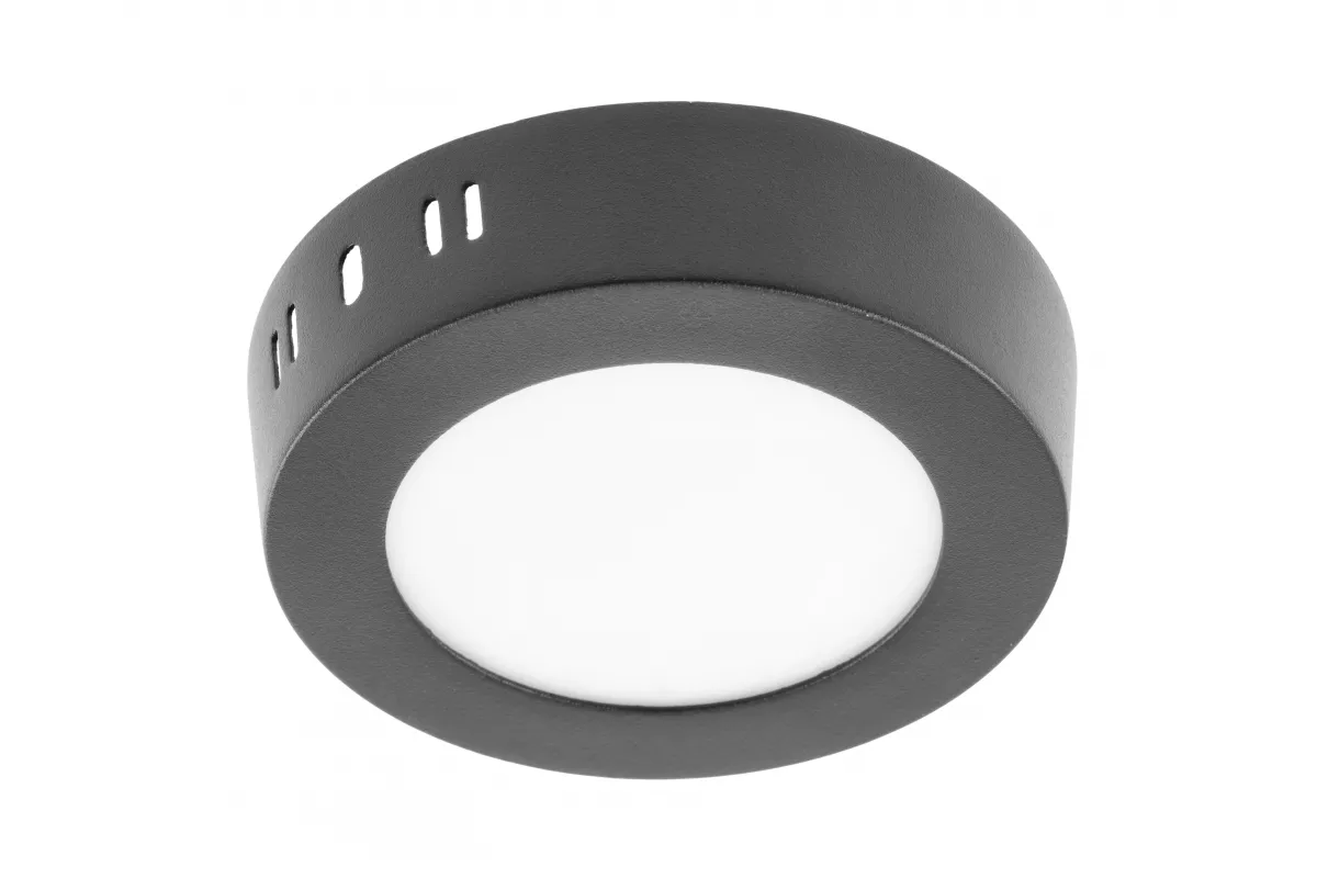 GTV OPRAWA LED ORIS PLUS DOWNLIGHT 7W CZARNA 4000K 560LM AC220-240V NATYNKOWA IP20 120ST. LD-ORN07W-NBP-10