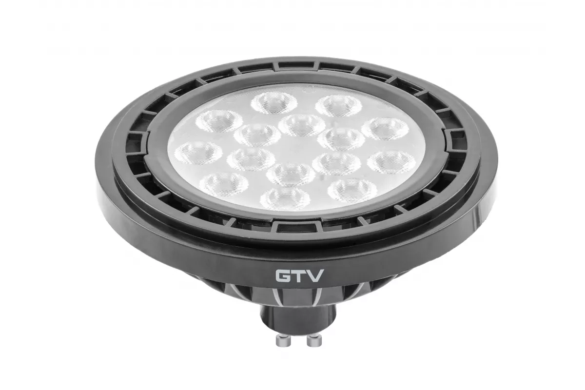 Żarówka LED GU10 230V/12,5W 1100LM ES111 3000K 109MA 40ST. Czarny LD-ES111WW13W40-10 GTV