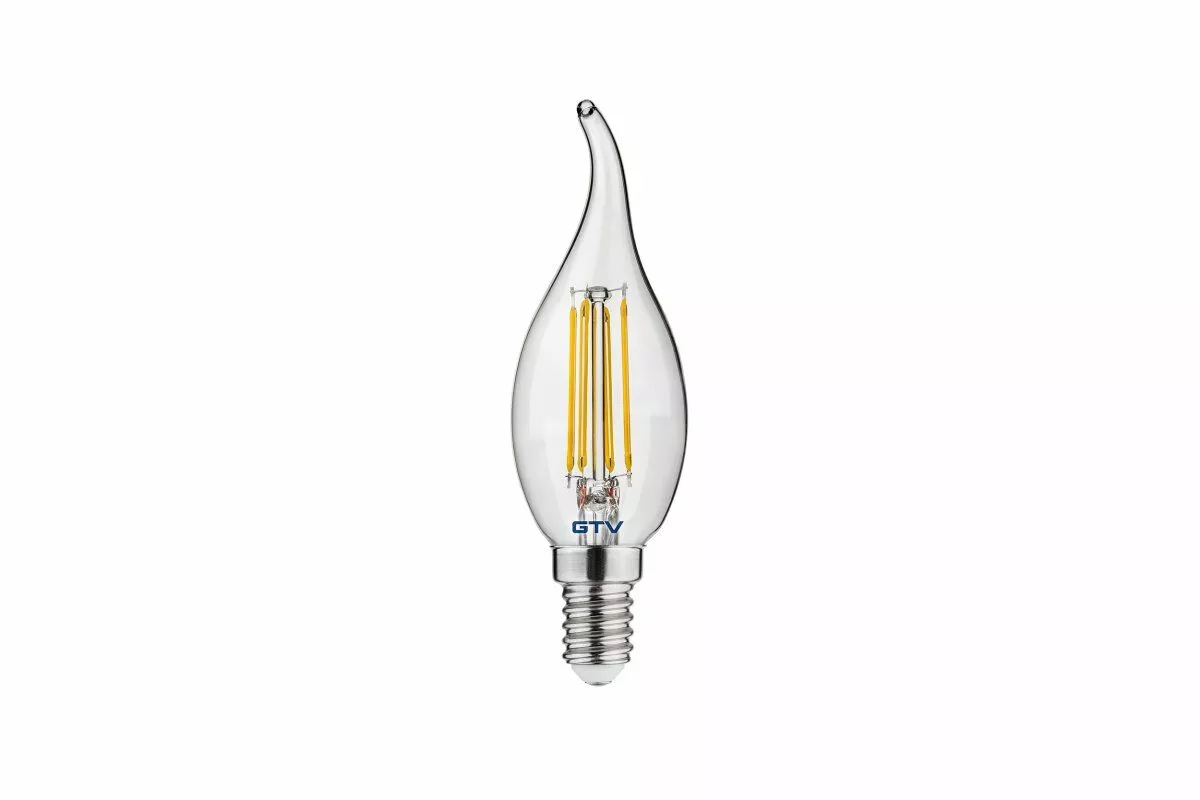 LED.E14 230V/4W 420LM 3000K FILAMENT A-G C35L 44MA LD-C35FLE4-30L GTV