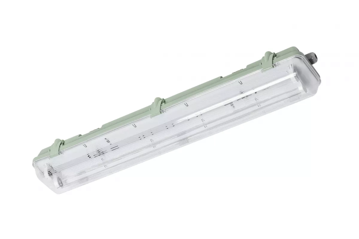 OPR. HERM. HELIOS-LED 218 BIS T8 LED G13 AC 220-240V IP65 POD SWIETLOWKI LED ZASILANE JEDNOSTRONNIE SZARY LD-HEL218B-30