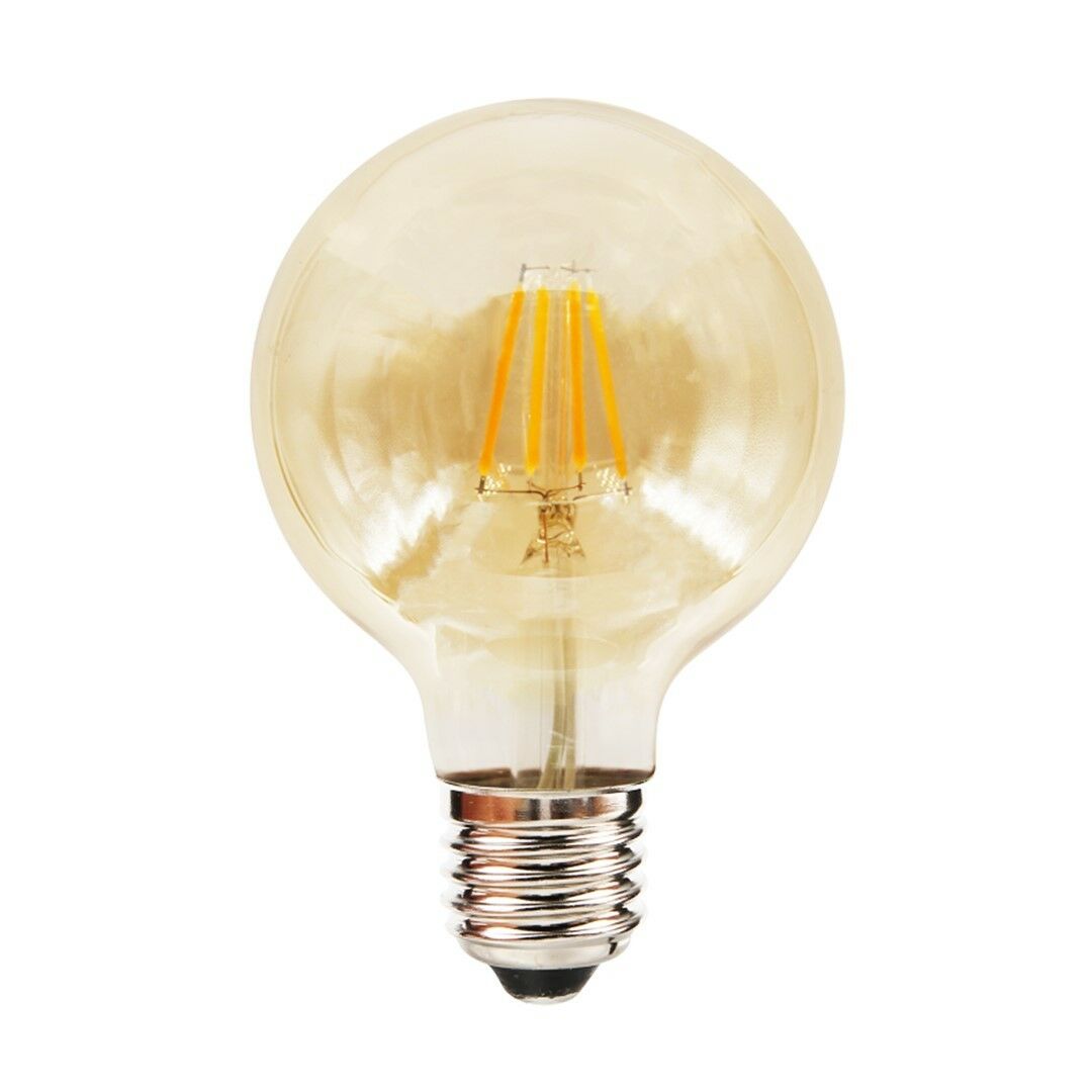 LED.E27 6W G80 700LM 2700K AMBER FILAMENTOWA CIEPLA EKZF8007