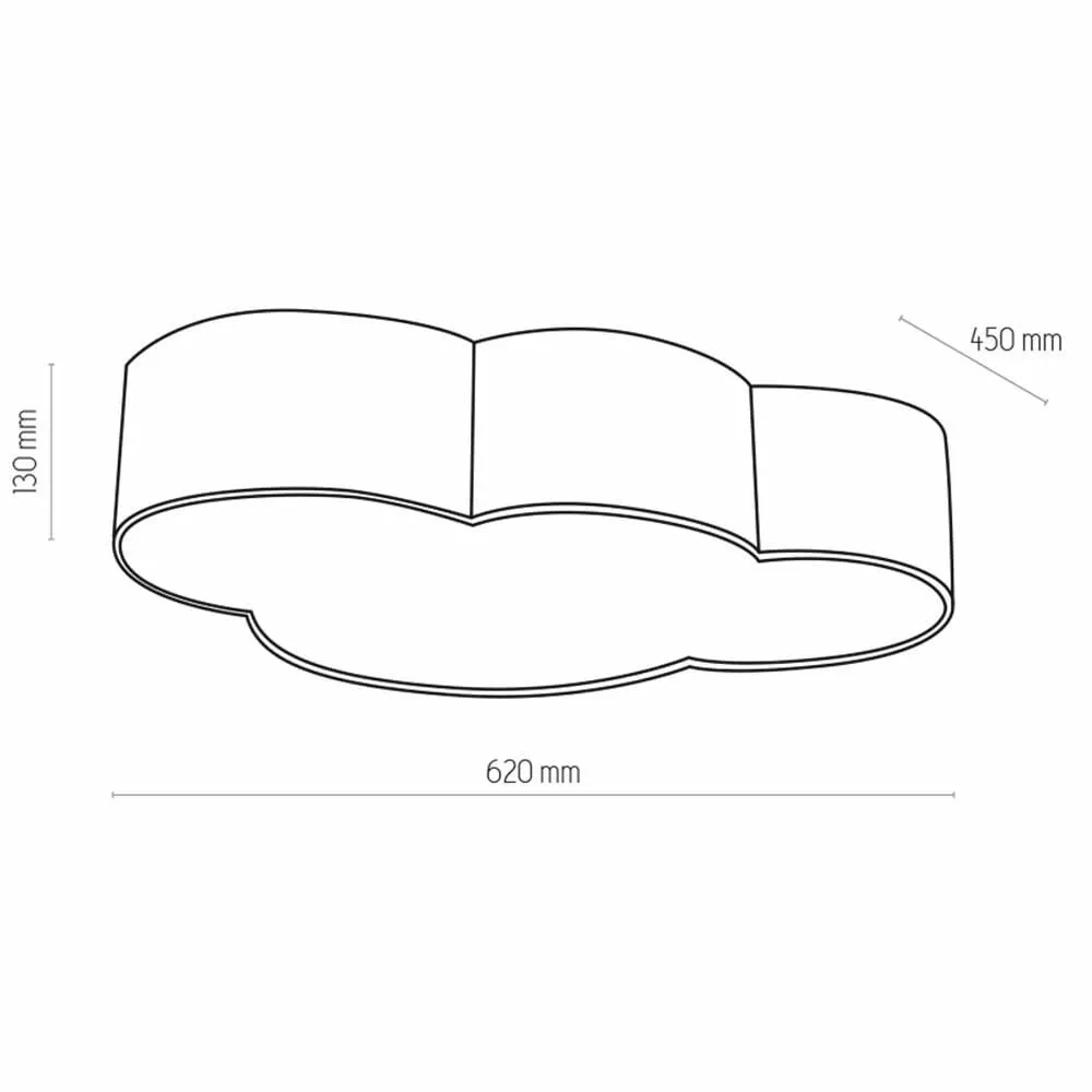 CLOUD GREY LAMPA SUFITOWA 4