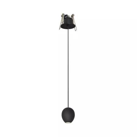 Lampa wisząca OVUM 1 PENDANT czarna oprawa wpuszczana AZ3096
