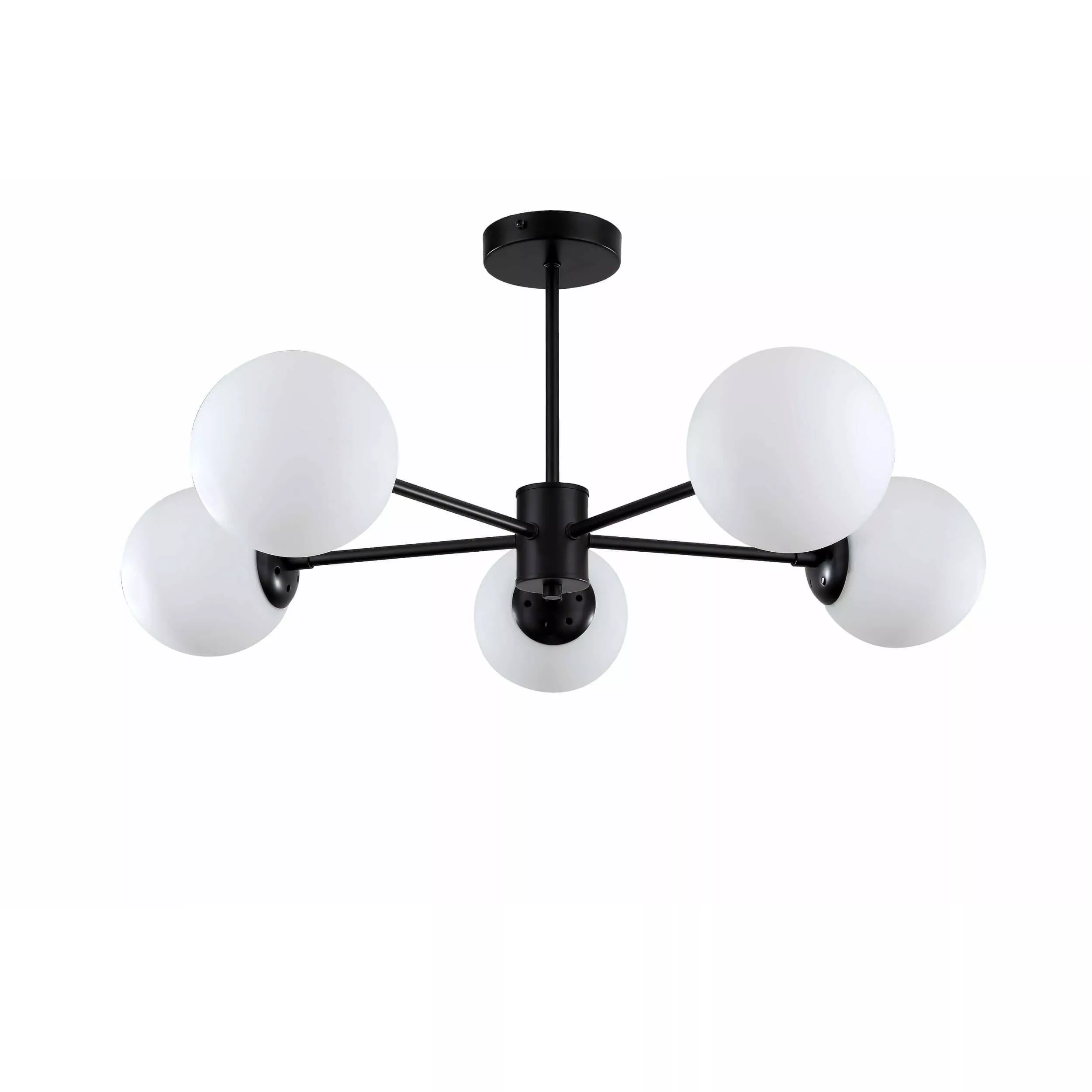 LAMPA WISZĄCA ROMA 5XE14 CZARNA LP-1345/5P BK