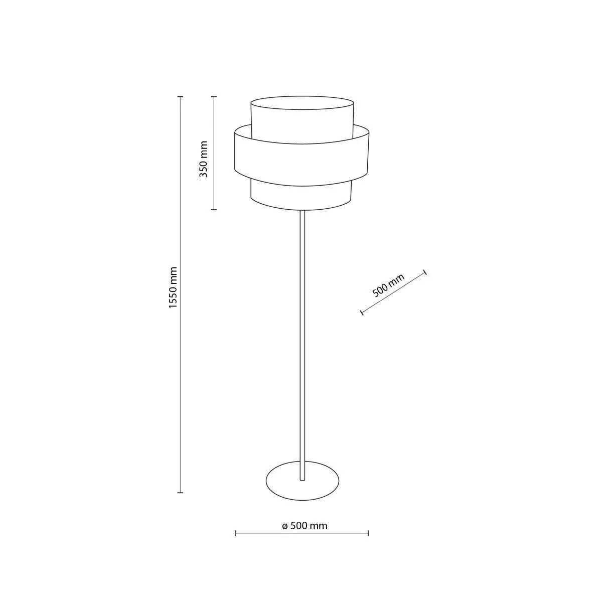 CALISTO WHITE LAMPA PODŁOGOWA 1