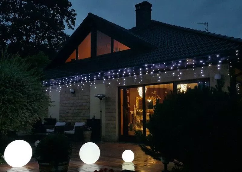 OŚW.CHOIN.LT-500/S/P LED KURTYNA SOPLE ZEWNETRZNA 24,5MB Z TIMEREM 8H PRZEZROCZYSTY