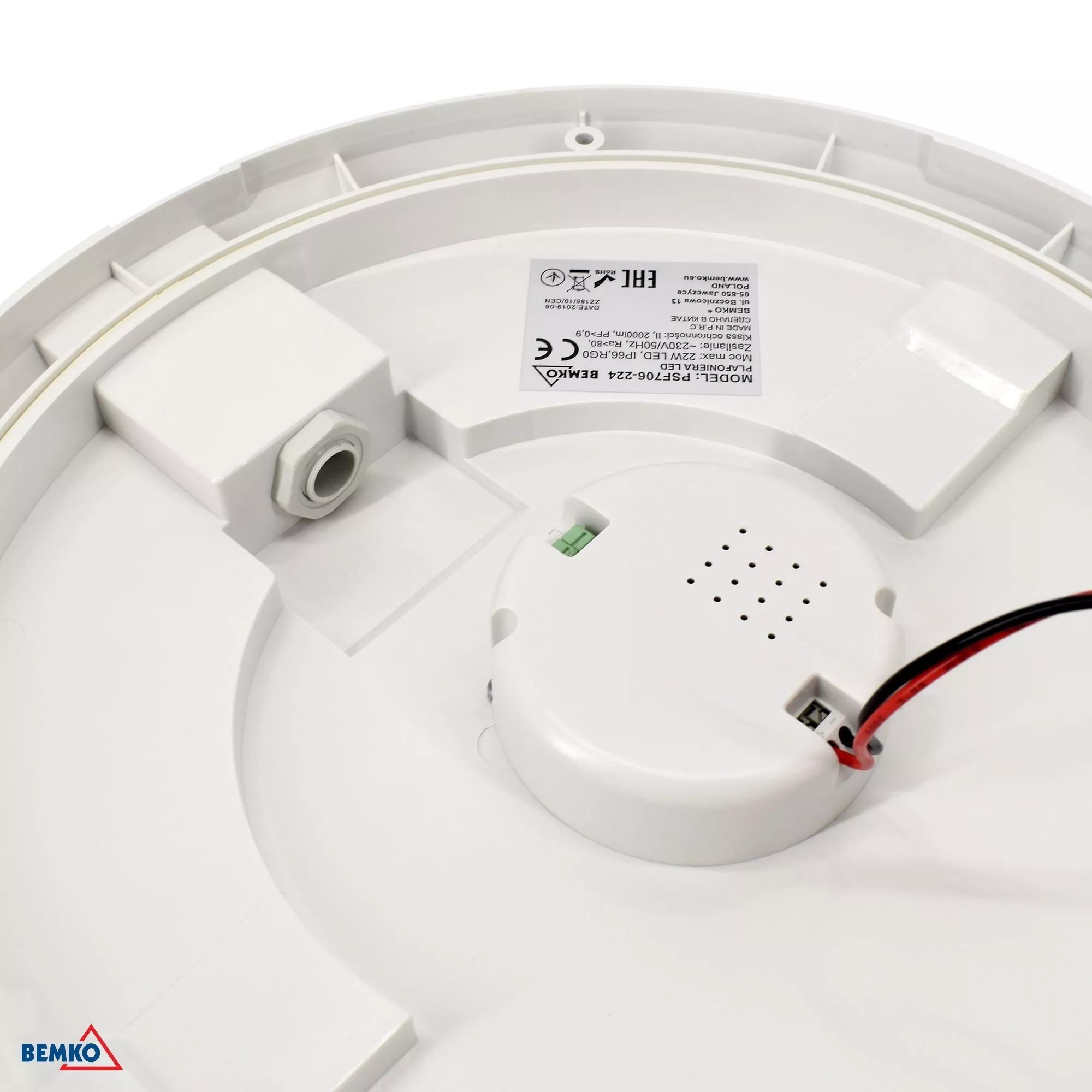 Plafoniera LED KATIA 16W – Naturalne Światło 4000K, IP66 z Funkcją Podtrzymania Napięcia C36-PSF706-164-EM