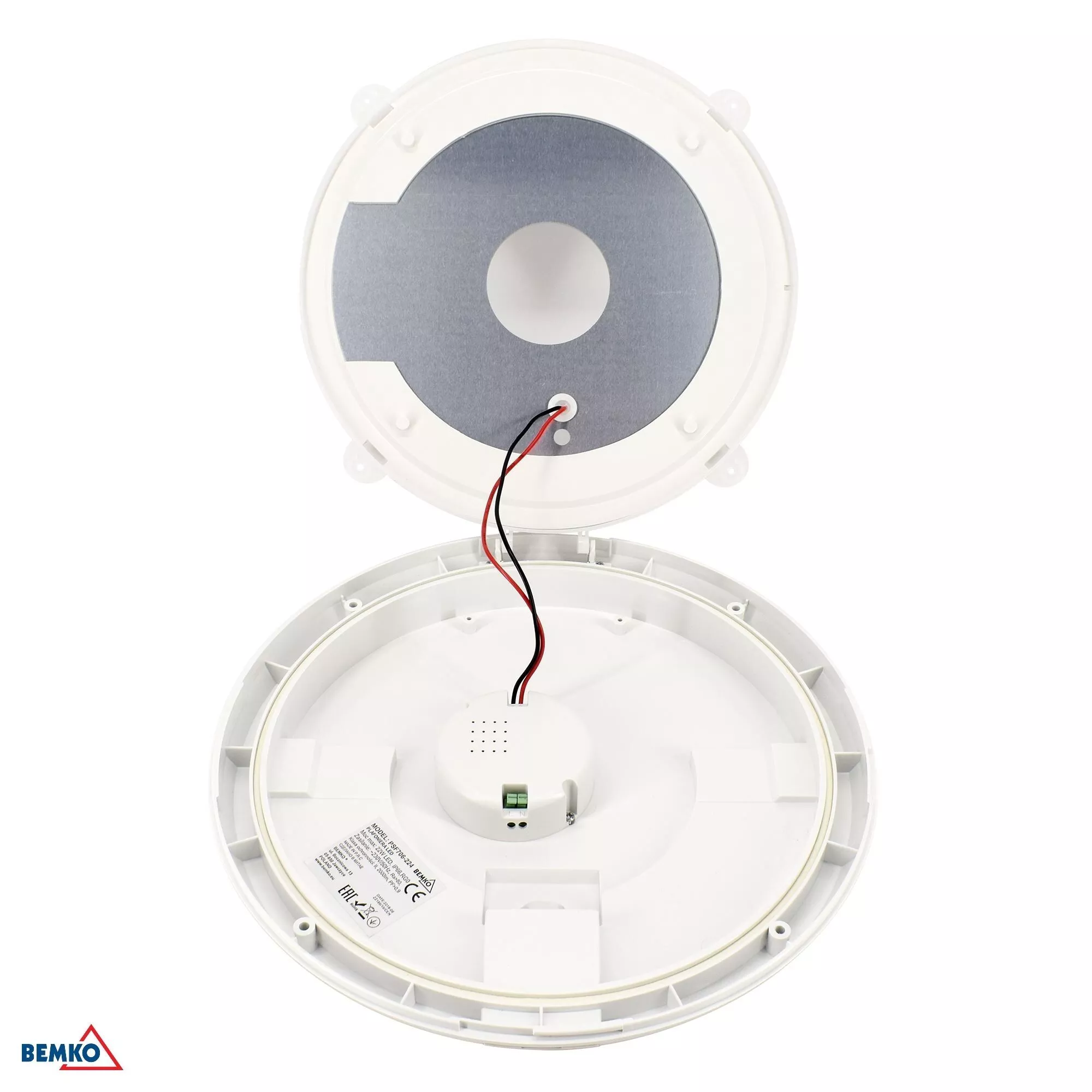 Plafoniera LED KATIA 16W – Naturalne Światło 4000K, IP66 z Funkcją Podtrzymania Napięcia C36-PSF706-164-EM