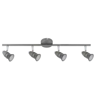 Lampa sufitowa SPOT-4 – Szary + Chrom, 4xGU10 SY8021/87/04/S
