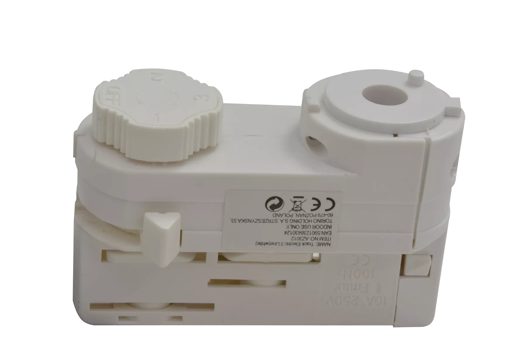 Szyna elektryczna 3-fazowa Biała AZ3012