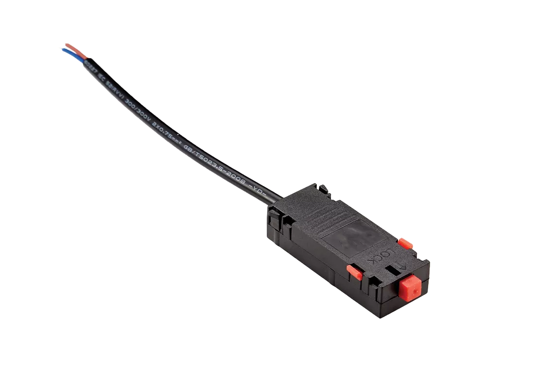 Elektroniczny łącznik do szynoprzewodu Beta czarny AZ5154