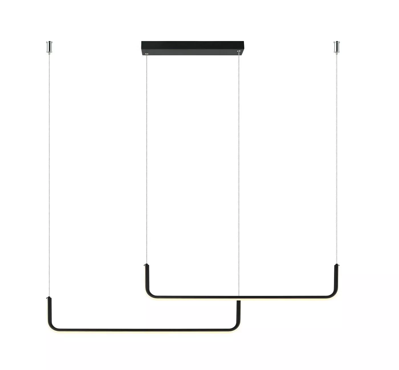 Lampa wisząca Malawi Basic czarna LED CCT