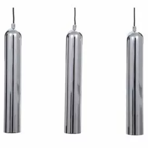 ALCLARA FL31143/11/03/P TUBO 3 PENDANT LIGHT 3XGU10 50W EXCL BULB CHROME BLACK CABEL