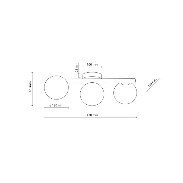 Lampa sufitowe Estera Gold 5418