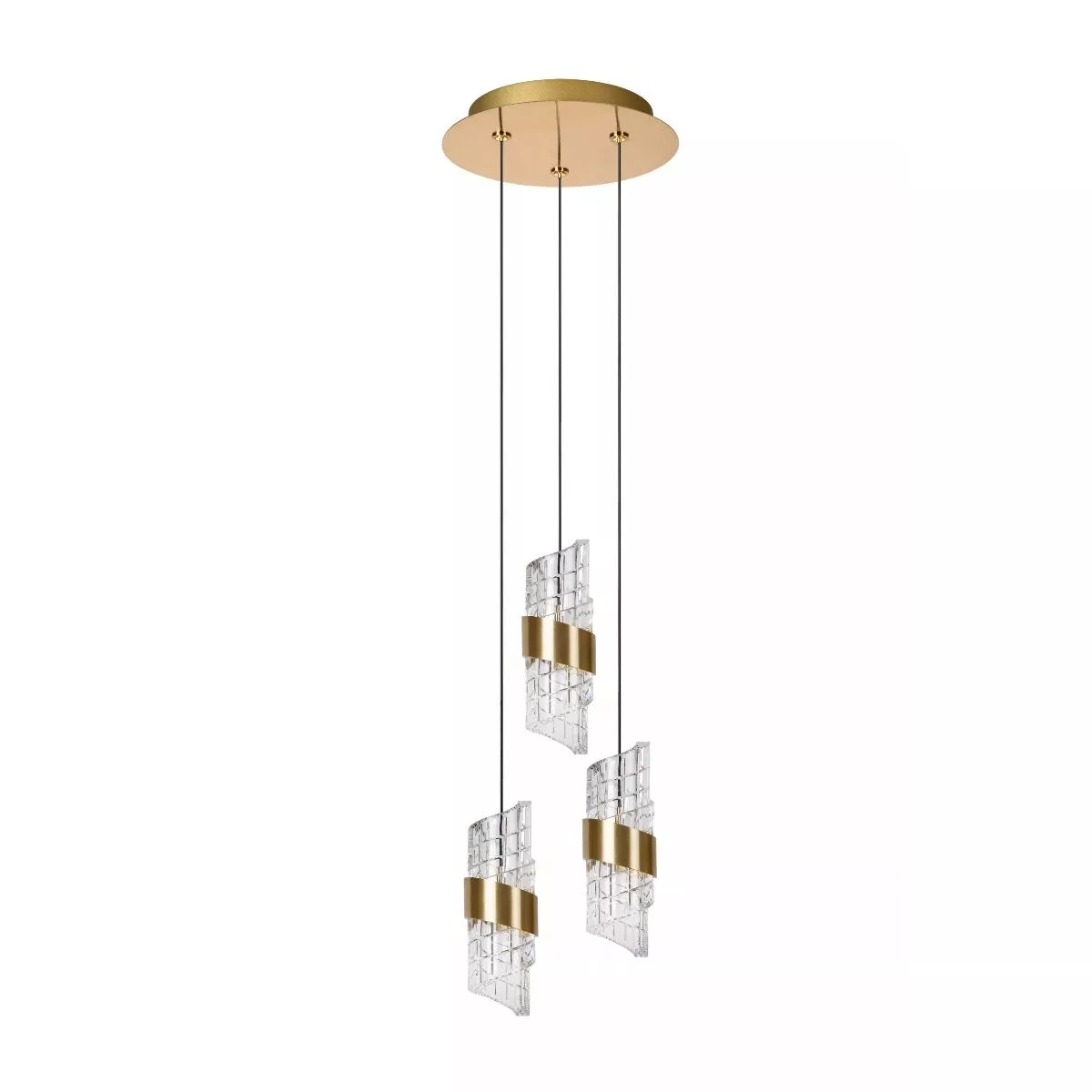 LUCIDE 13496/21/02 KLIGANDE LED DIM. 3X7W 2700K MATT GOLD/BRASS WISZACA