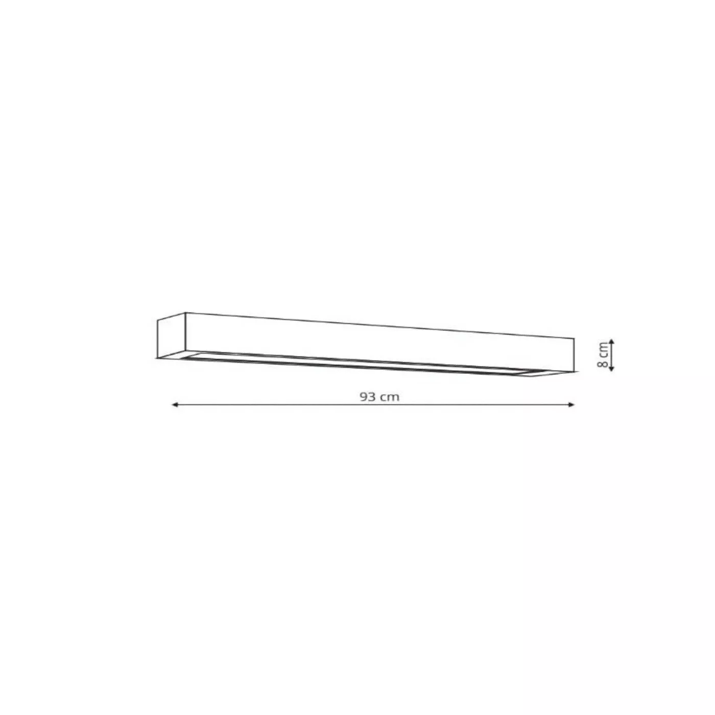 Kinkiet Ibros 93 cm biały IP44 LED 4000K Kinkiet Ibros 93 cm biały IP44 LED 4000K
