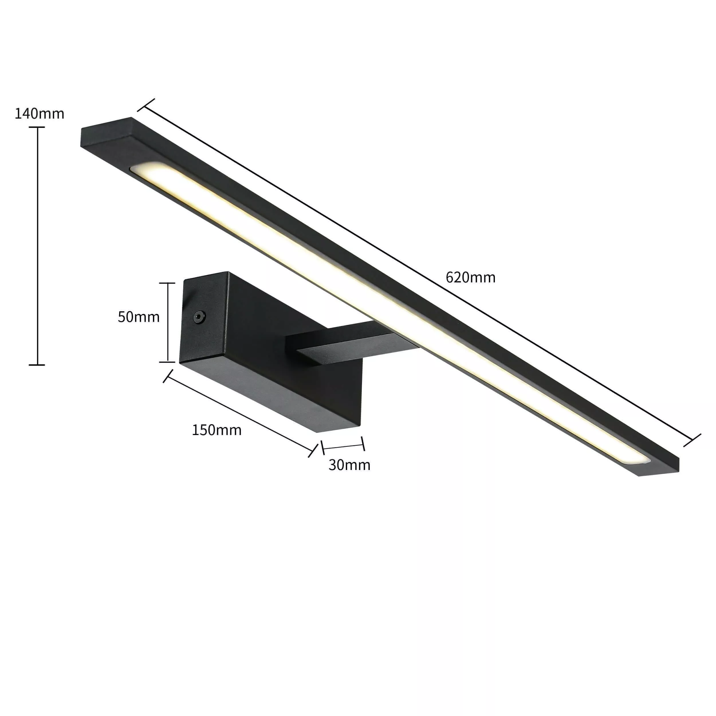Kinkiet Isla czarny 62cm IP44 LED CCT Kinkiet Isla czarny 62cm IP44 LED CCT