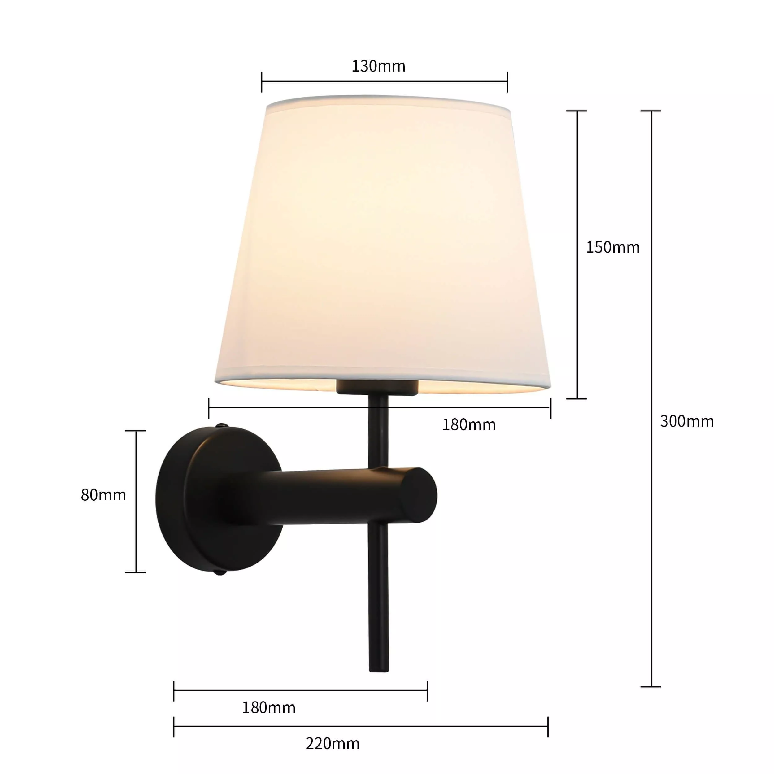 Kinkiet Tivoli czarny 1xE27 Kinkiet Tivoli czarny 1xE27