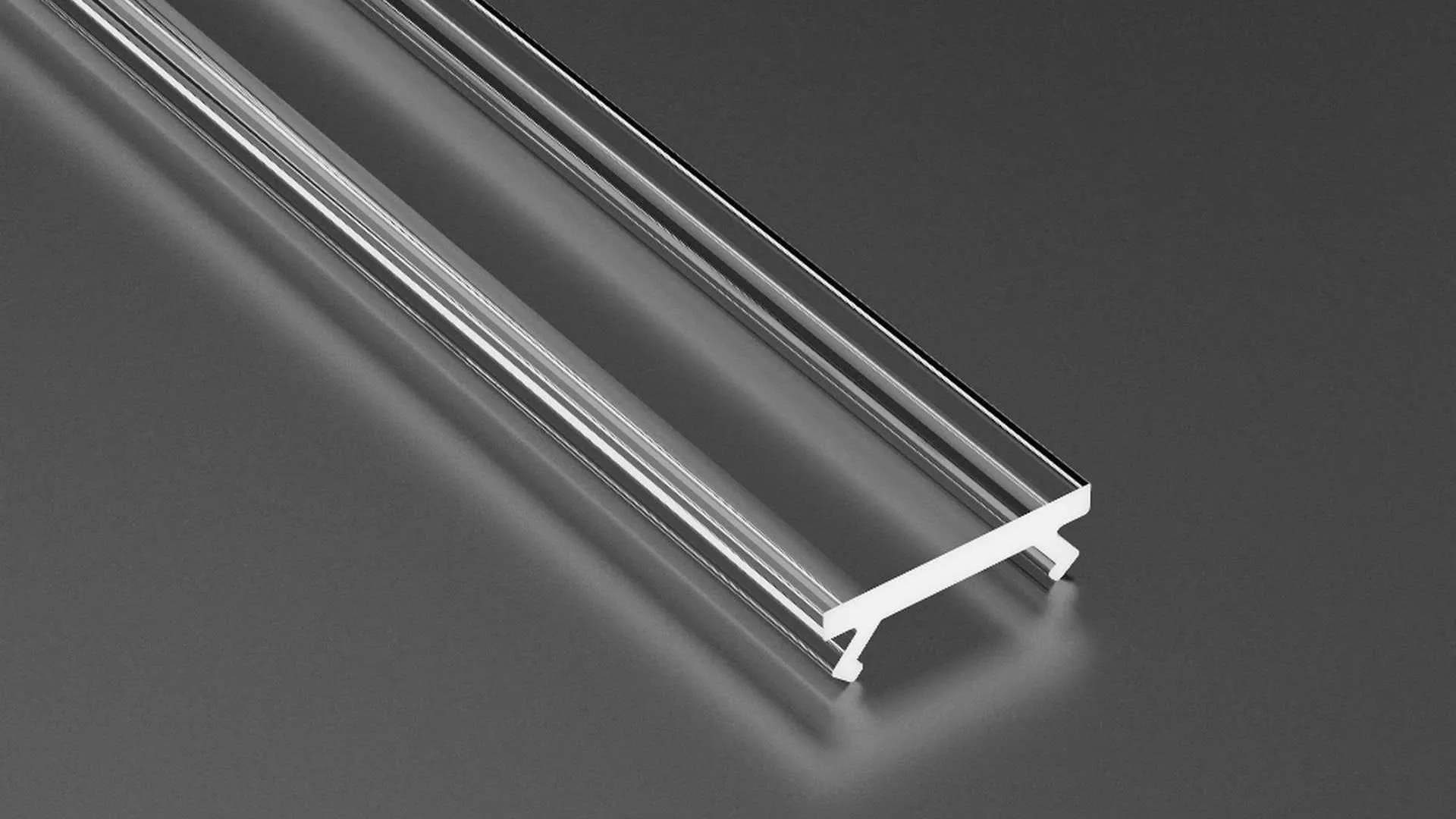 Klosz do profilu LED LUMINES DOUBLE transparentny 2,02M 