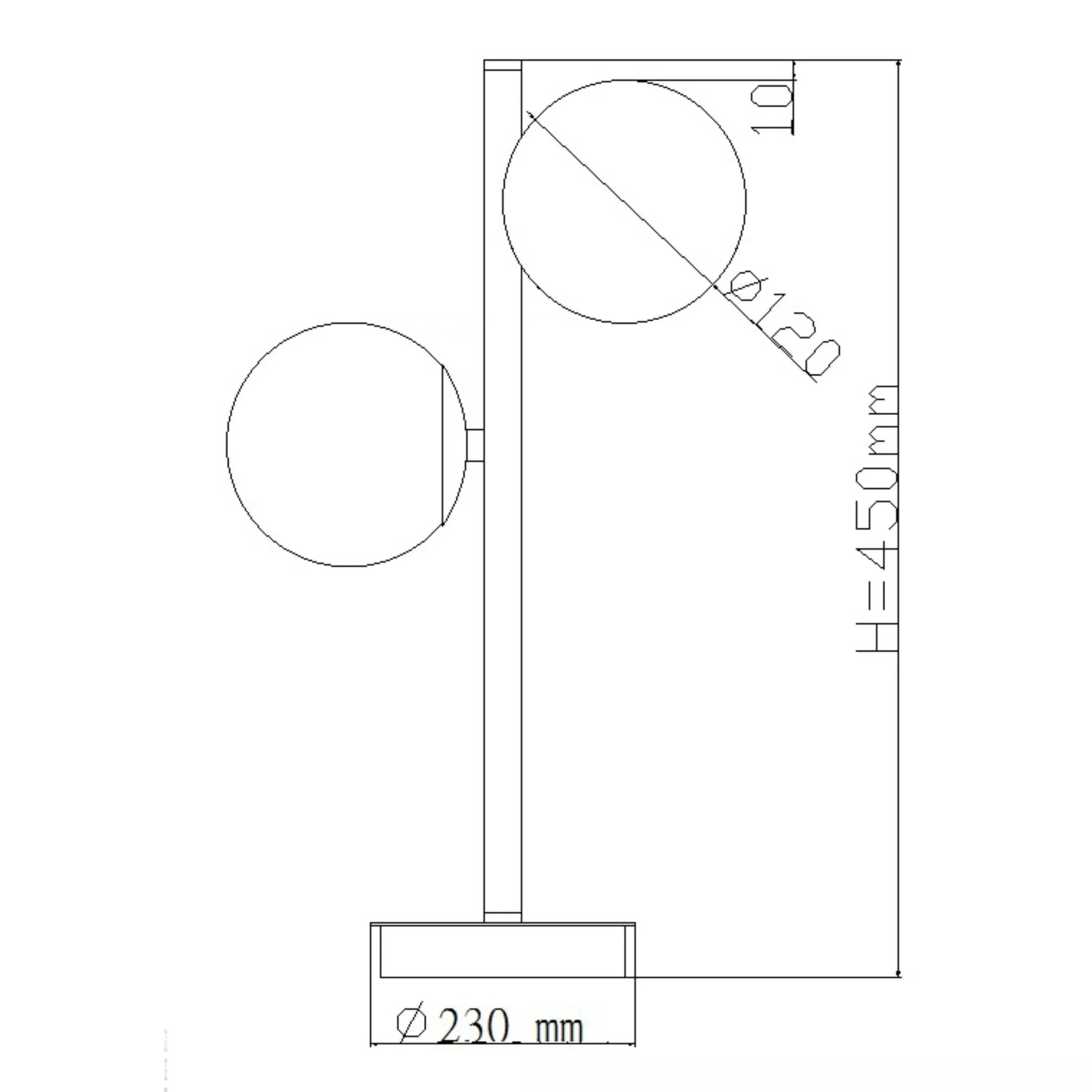 Lampa stołowa Dorado czarna 2xG9 Lampa stołowa Dorado czarna 2xG9