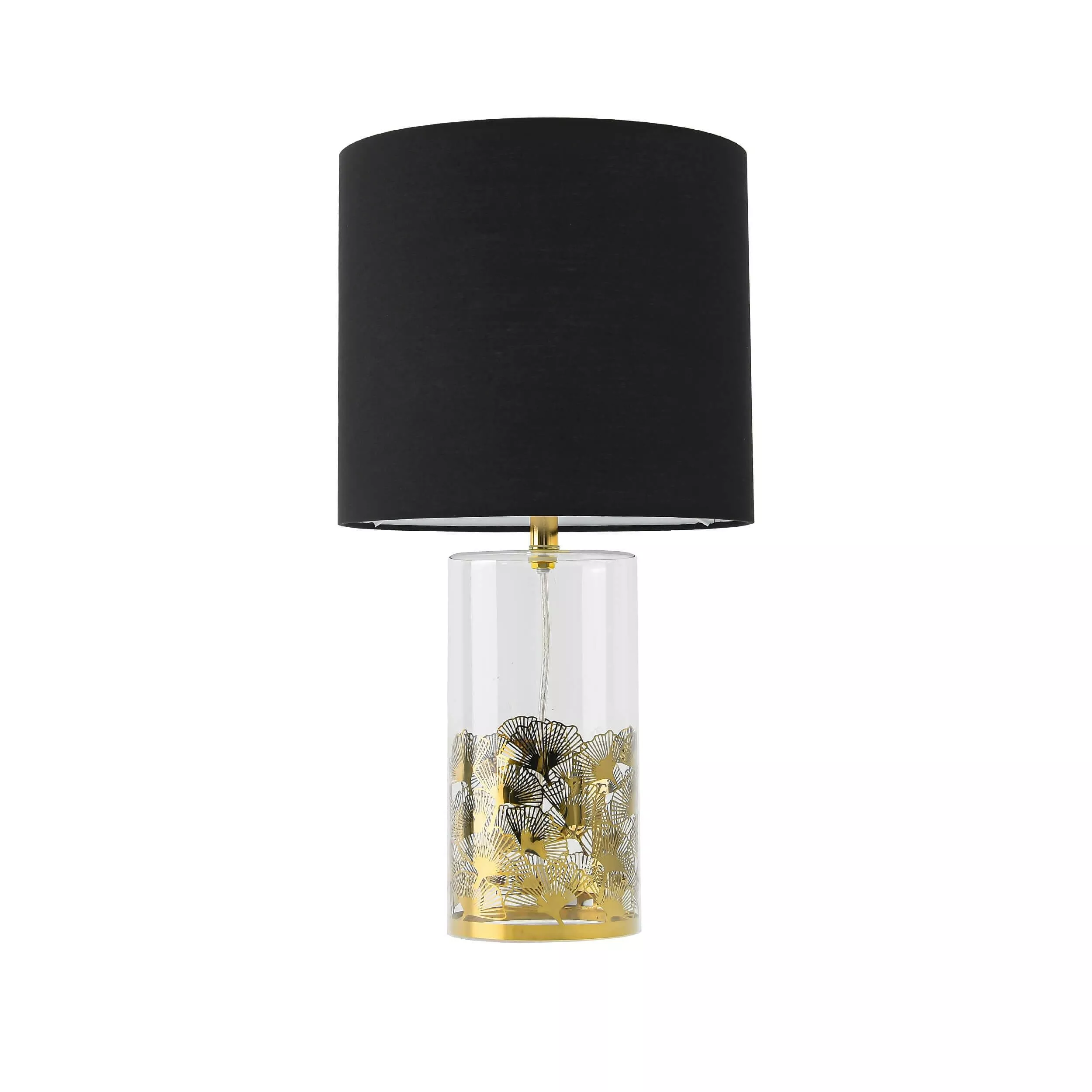 Lampa stołowa Sunflower czarno - transparentna 1xE27
