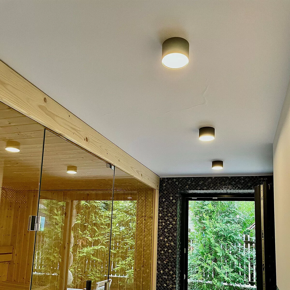 Oprawa natynkowa Kendal czarna IP54 LED CCT Oprawa natynkowa Kendal czarna IP54 LED CCT