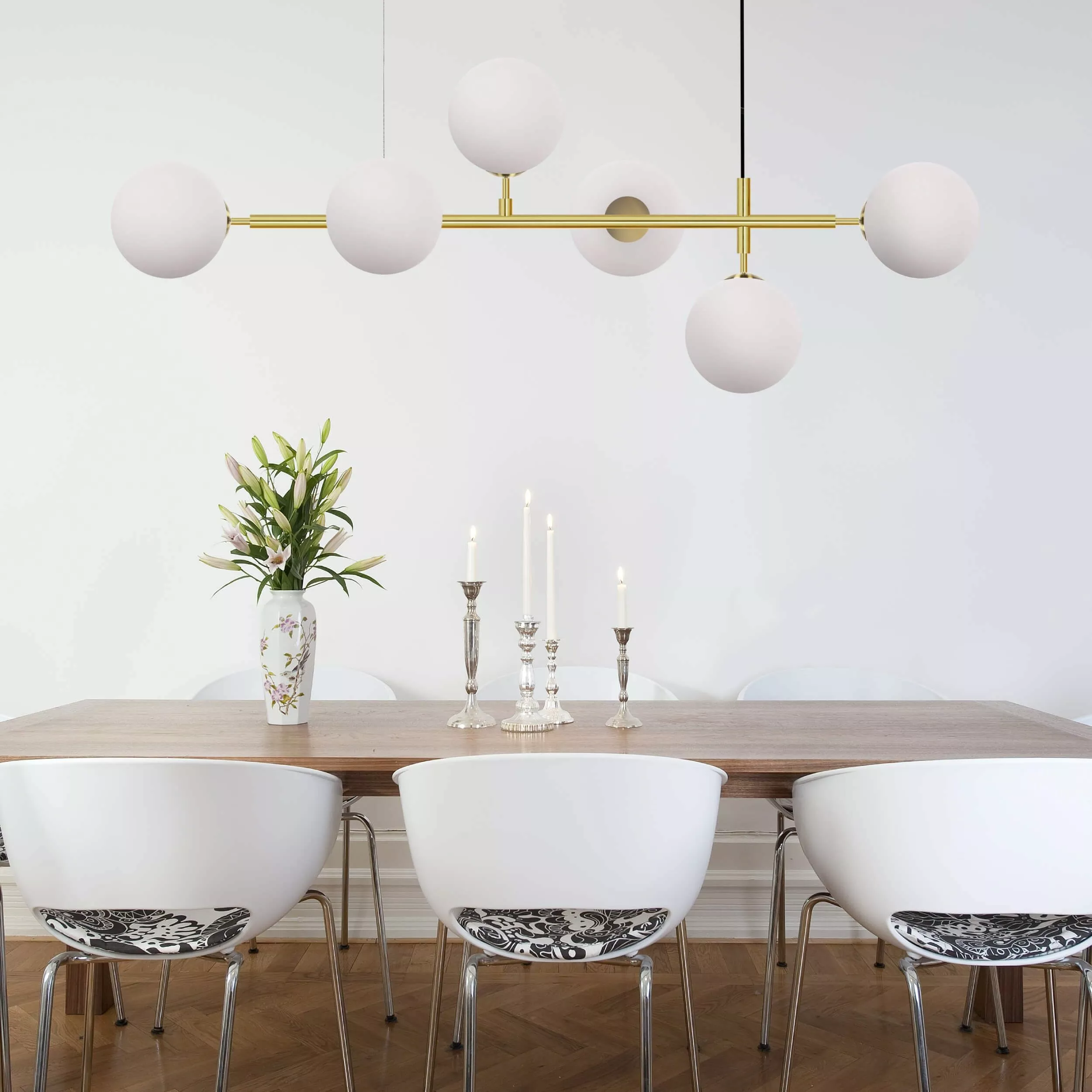 Lampa wisząca Alisa złota 6xE14 Lampa wisząca Alisa złota 6xE14