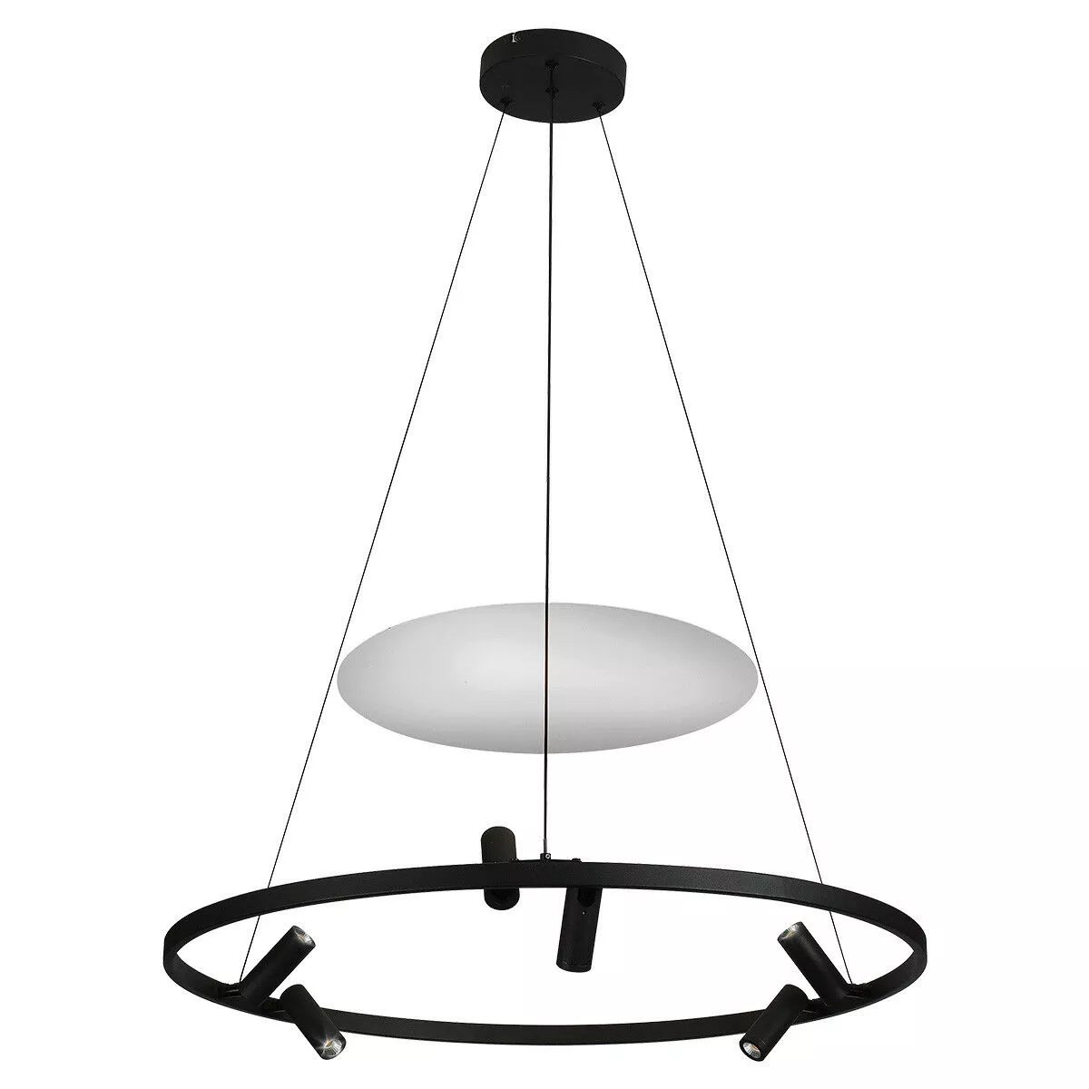 Lampa wisząca Almeria czarna LED 4000K