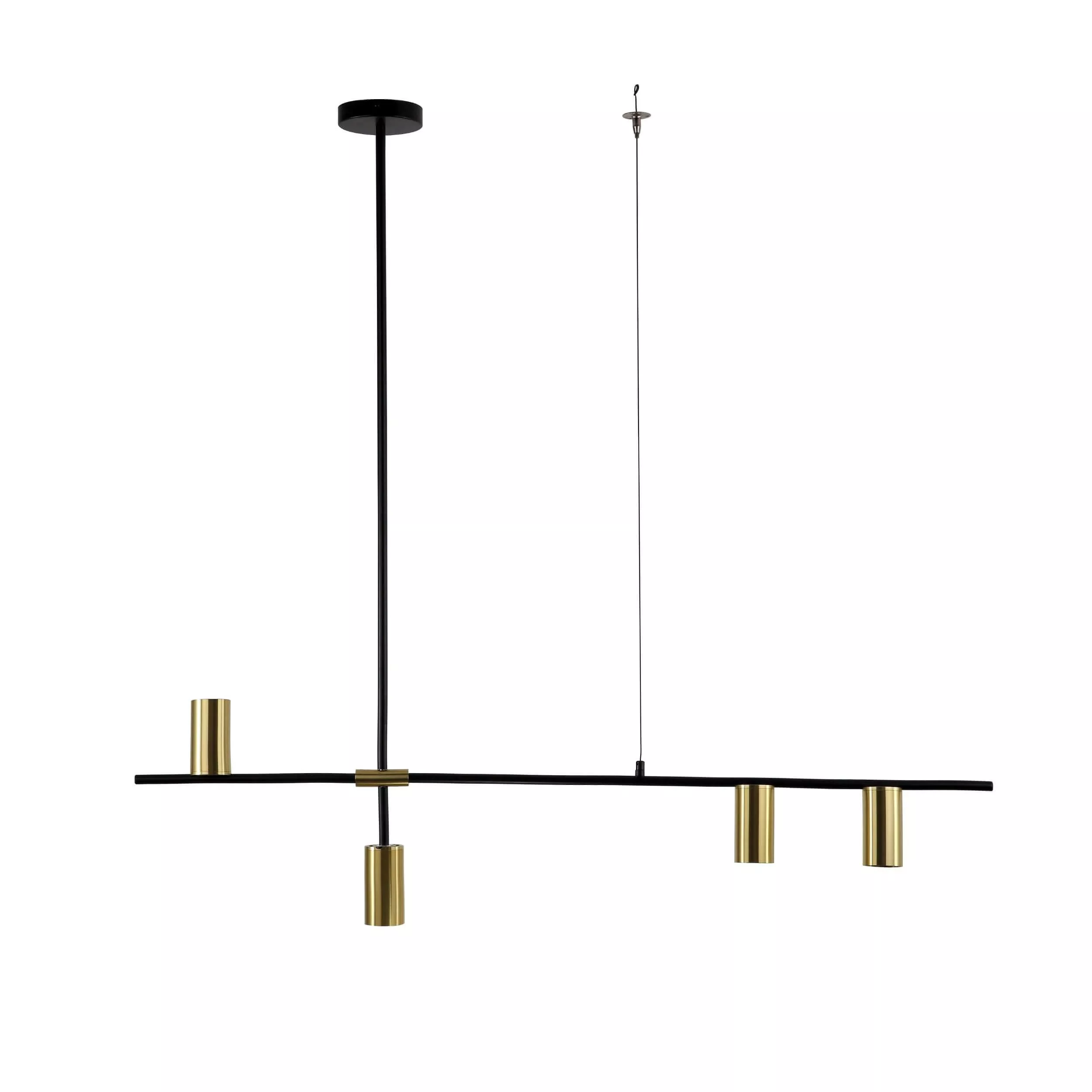 Lampa wisząca Arizona czarno - złota 4xGU10