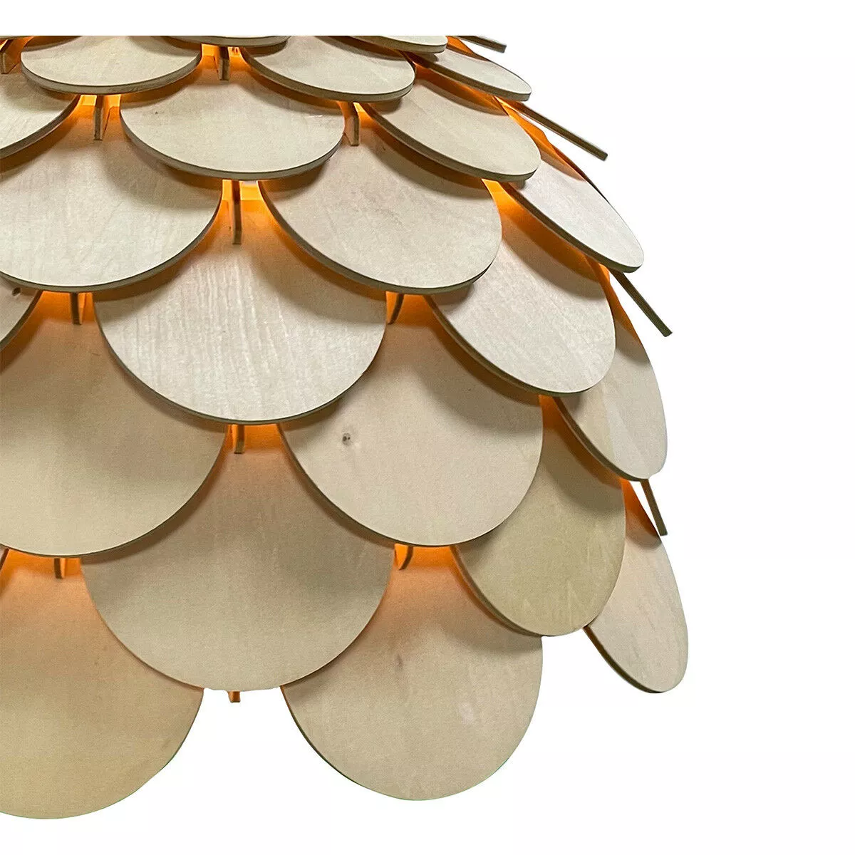 Lampa wisząca Burgo duża drewniana 1xE27 Lampa wisząca Burgo duża drewniana 1xE27