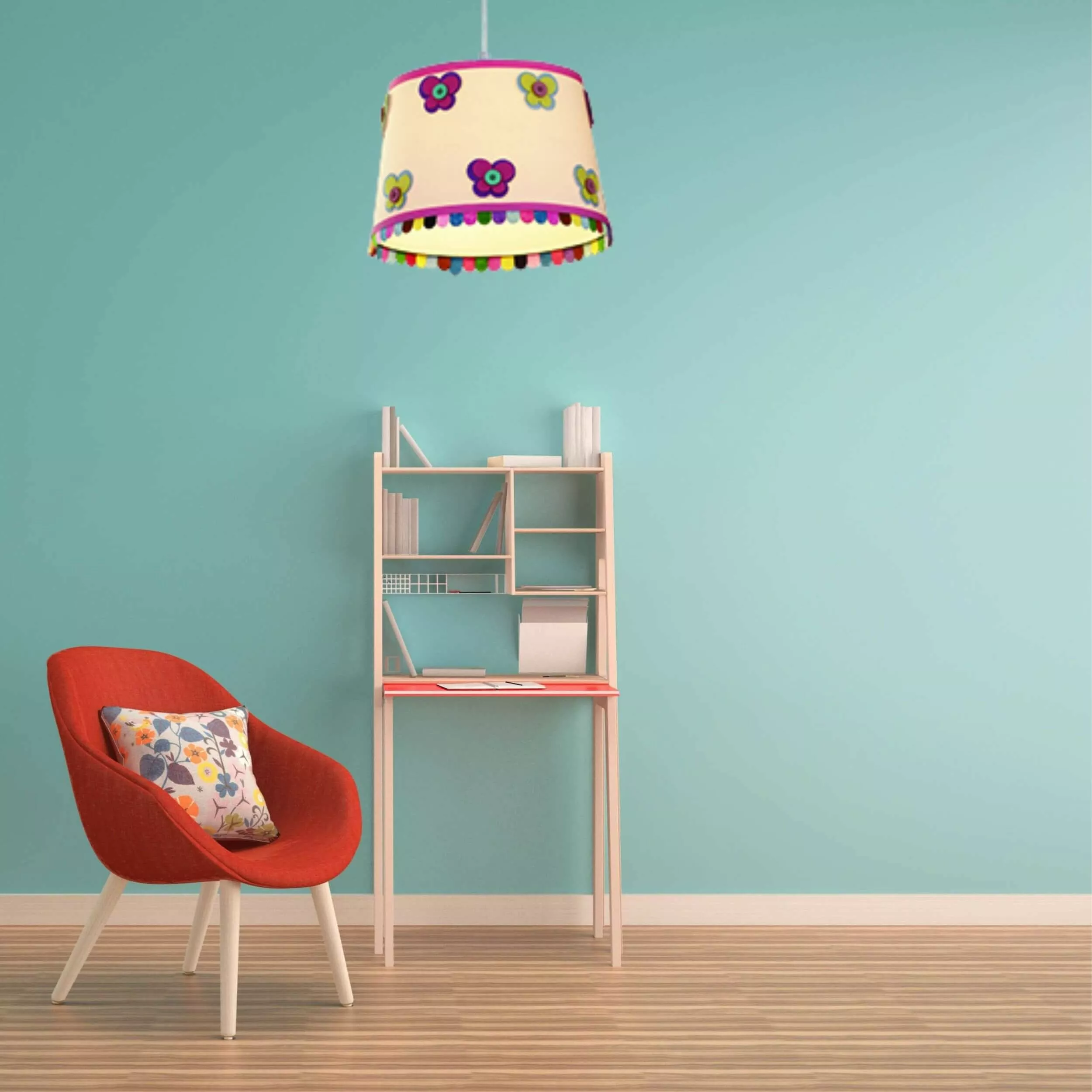 Lampa wisząca Butterfly wielokolorowa 1xE27 Lampa wisząca Butterfly wielokolorowa 1xE27