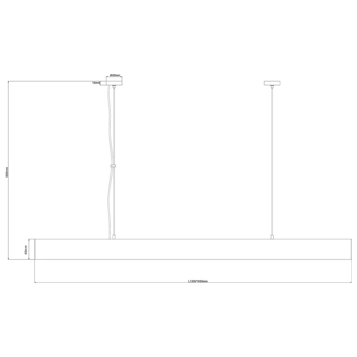 Lampa wisząca Cali L biała Tuya LED CCT Lampa wisząca Cali L biała Tuya LED CCT