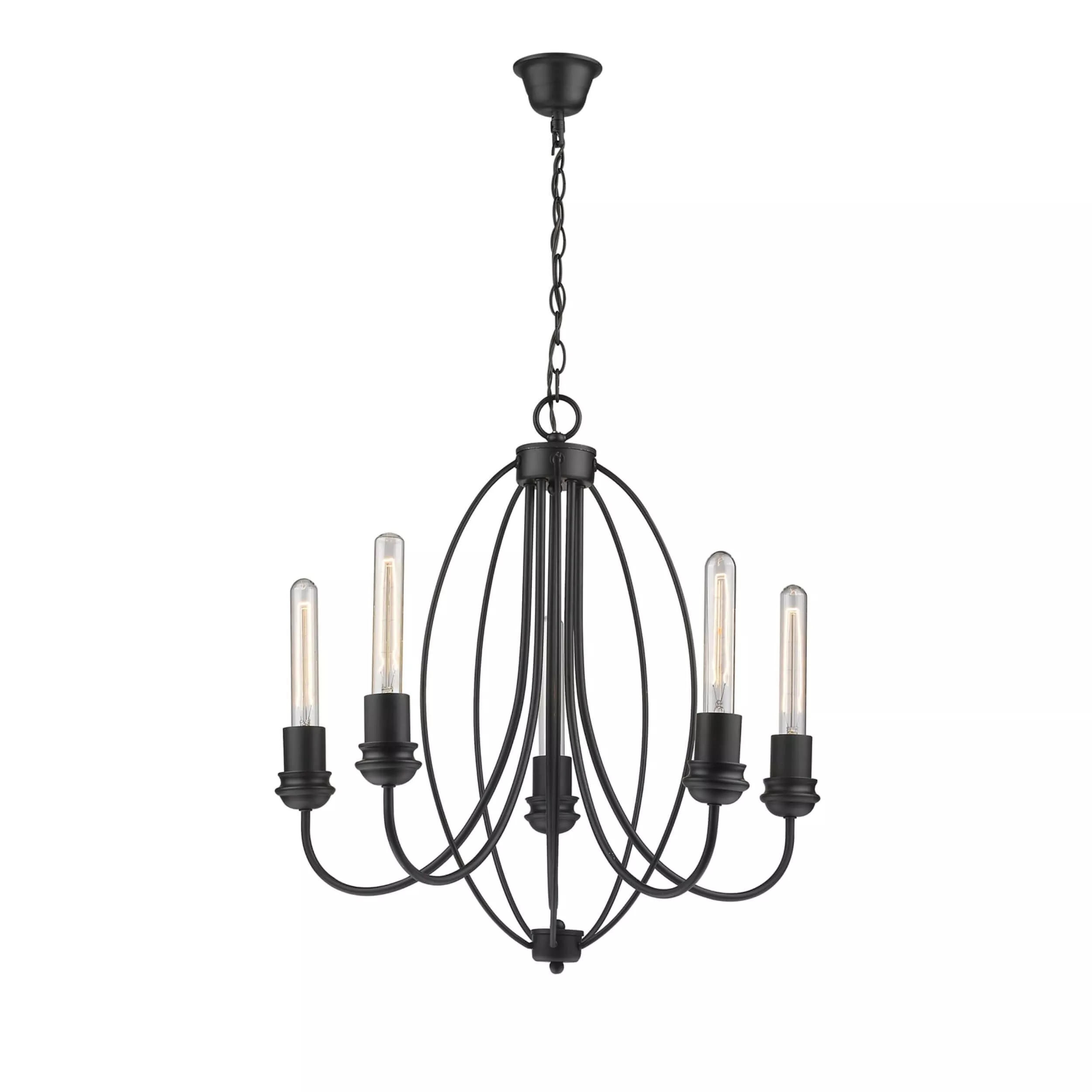 Lampa wisząca Canaria czarna 5xE27 Lampa wisząca Canaria czarna 5xE27