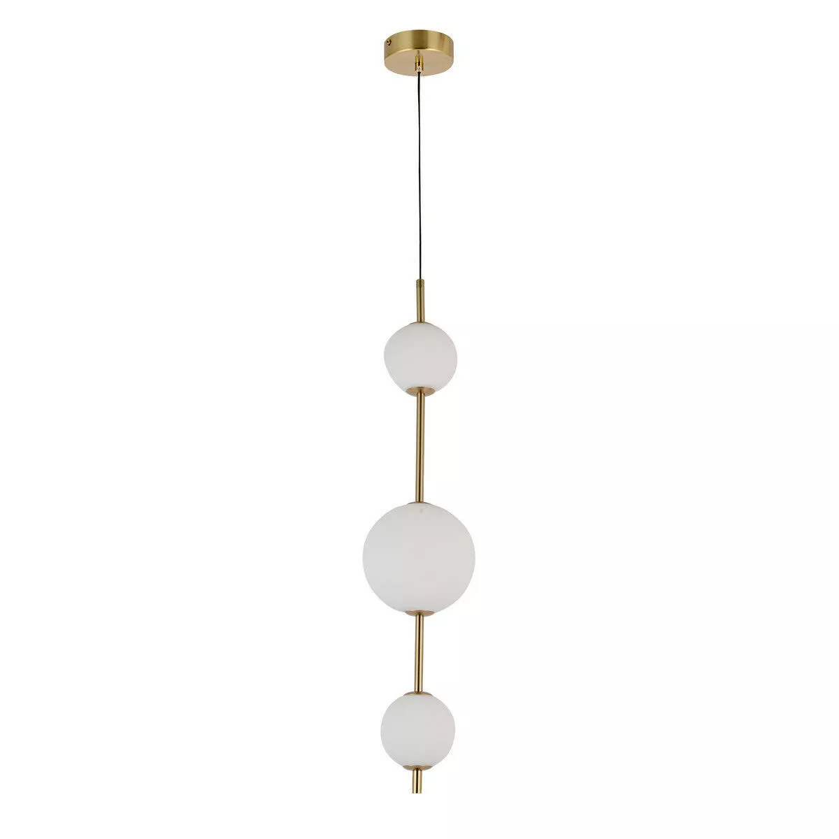Lampa wisząca pionowa Dorado złota LED CCT