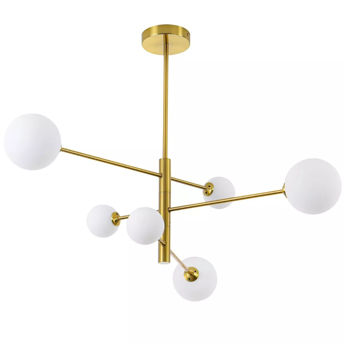 Lampa wisząca Dorado złota 6xG9