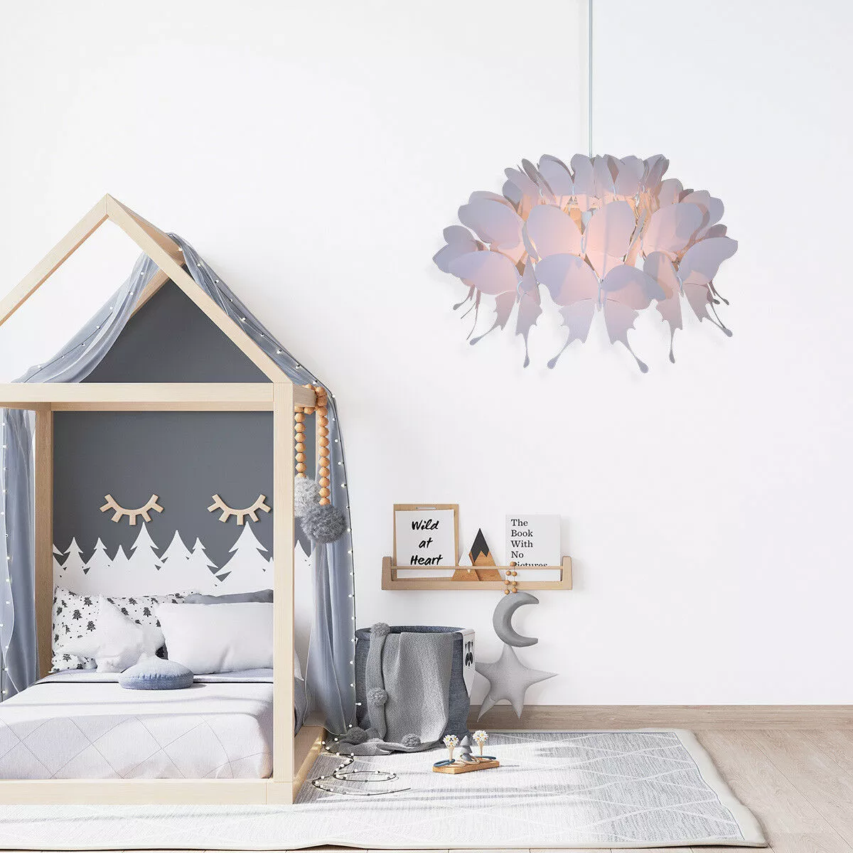 Lampa wisząca Farfalla różowa 1xE27 Lampa wisząca Farfalla różowa 1xE27