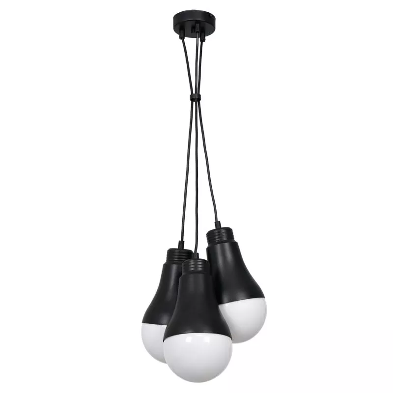 Lampa Wisząca Helios Czarna 3xE14 40W MLP6470
